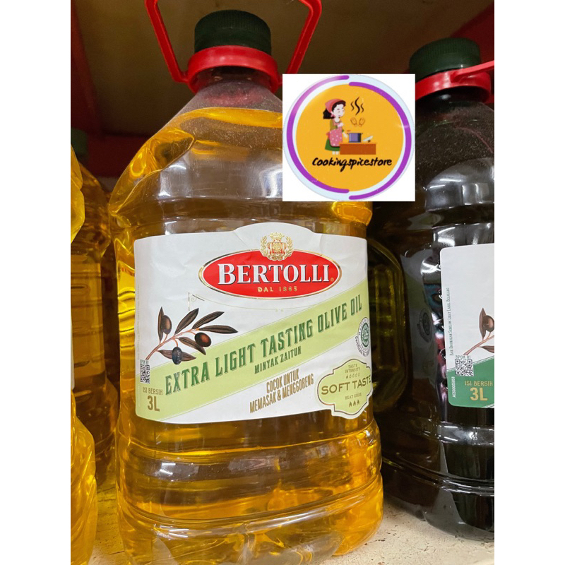 

OLIVE OIL MINYAK BERTOLLI EXTRA LIGHT 3 Liter