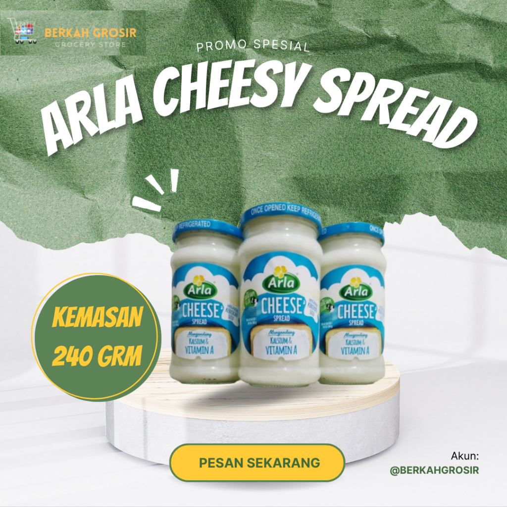

ARLA CHEESE SPREAD / CREAM CHEESE ARLA 240GRM & 140GRM