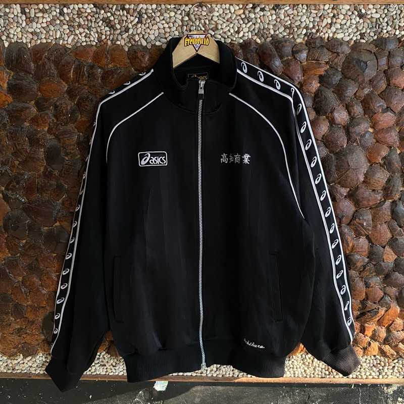 tracktop asics spellout big logo