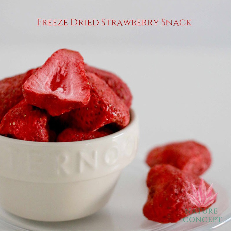 

STOK SEDIKIT Cemilan Stroberi kering Freeze Dried Strawberry Snack snek sehat