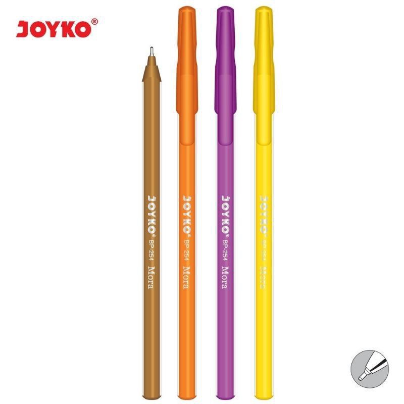 

READY STOK Pulpen BP254 Mora Joyko 7mm Harga Per Lusin Isi 12 Pcs Tinta Hitam