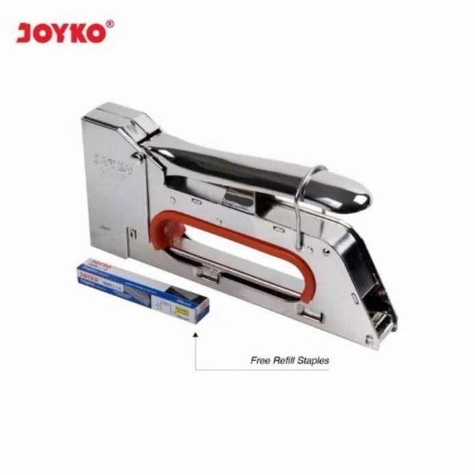 

BIG PROMO STAPLER TEMBAK BESI GUN TACKER JOYKO GT71 BONUS REFILL STEPLES STAPLER TEMBAK GT71