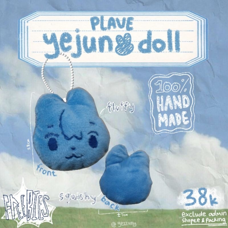 [PO] Plave Yejun Bunny Doll Keychain Fanmade ୨ৎ | Gantungan Boneka