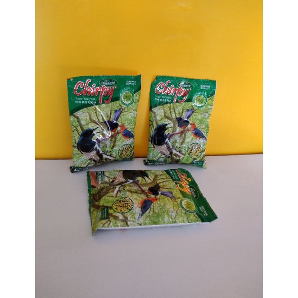 BARANG ORIGINAL chirpy pakan burung makanan burung murai batu 25 gram