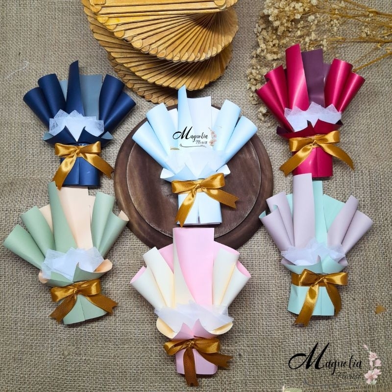 Mini Bouquet / Buket Uang Mini / Angpau Lebaran / Buket THR 2 Dan 5 Slot / Buket Kecil / Buket Uang