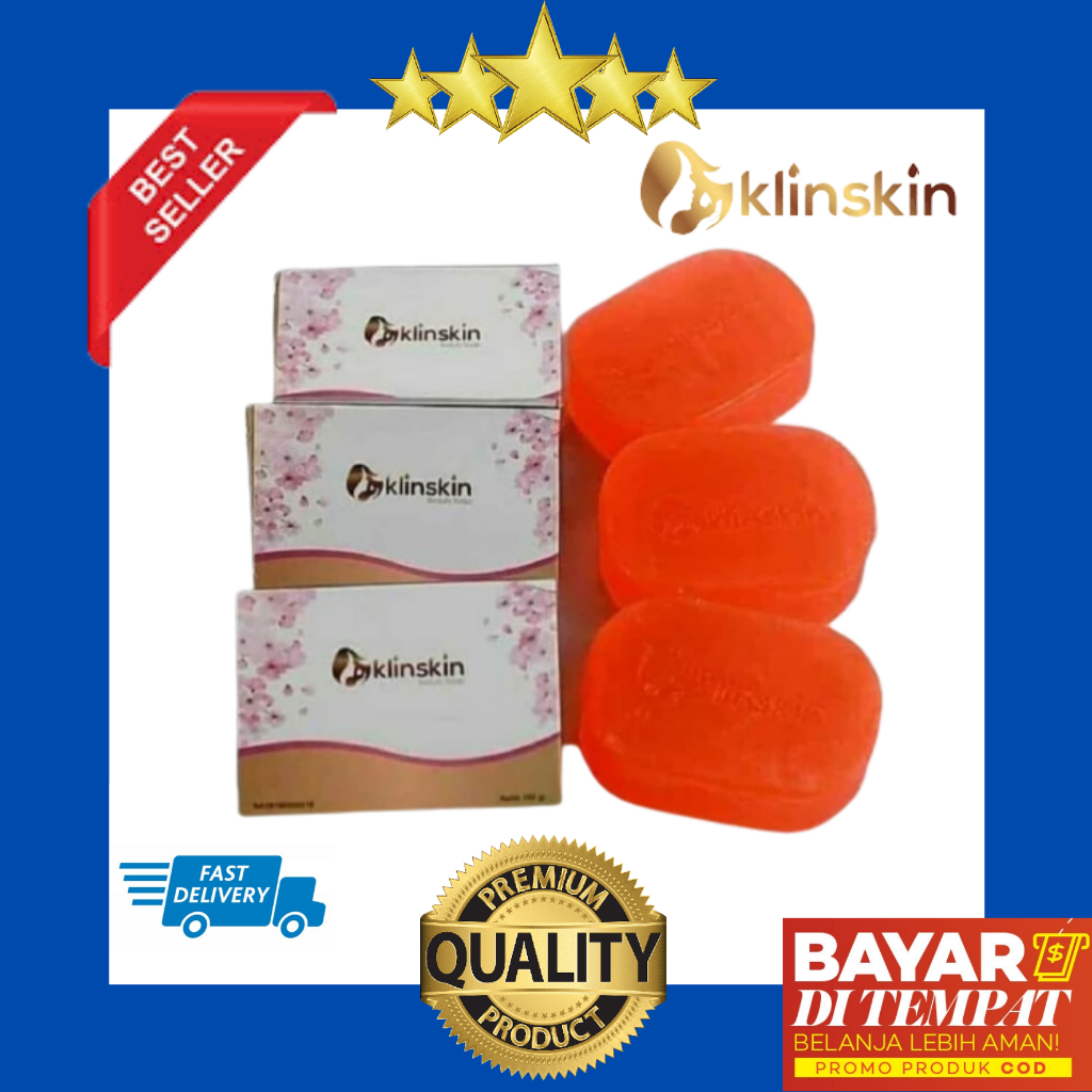 Klinskin Beauty Soap Original / Sabun Klin Skin Pemutih Badan Dan Wajah Kusam Glowing Permanen BPOM 