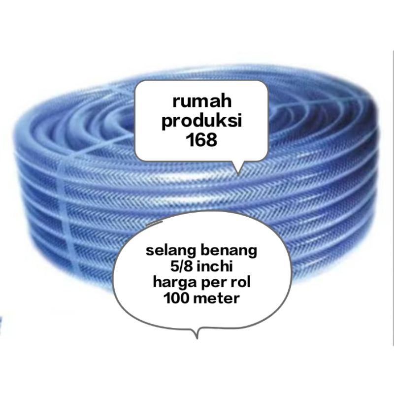 ROL 100 meter selang benang 5/8 inchi selang taman selang air