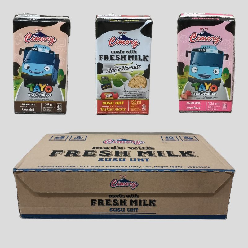 

CIMORY SUSU UHT COKLAT, STROBERI & MARIE REGAL 125ML (40 pcs/Karton) FREE BUBBLE WRAP