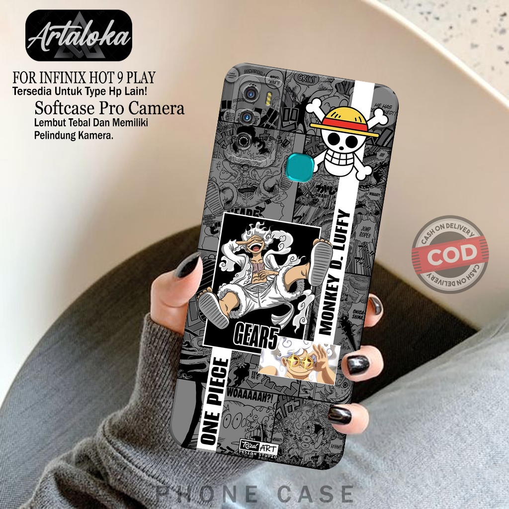 Softcase Hp Infinix Hot 9 Play Fashion Case Anime Case Infinix Hot 9 Play Silikon TPU Pro Camera Cas