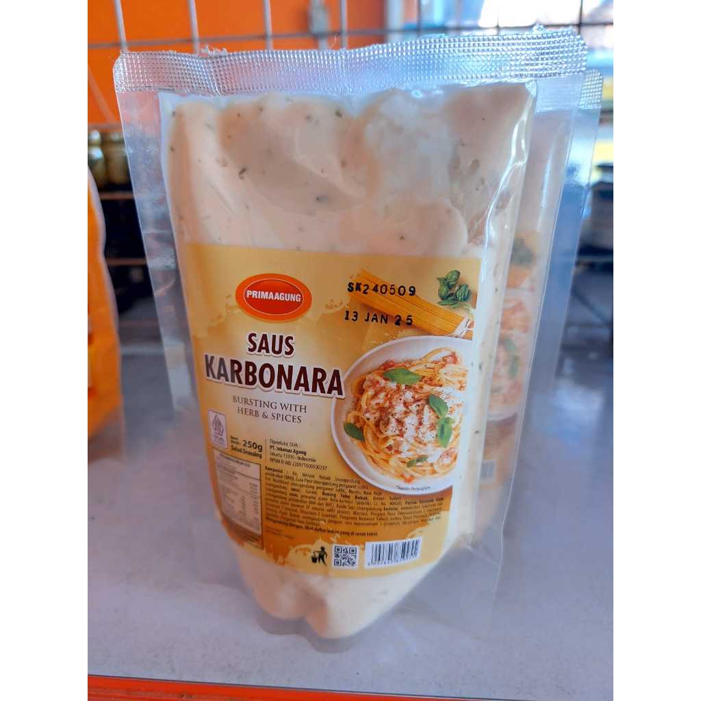 

PRIMA AGUNG SAUS CARBONARA INSTANT KEMASAN 250GR