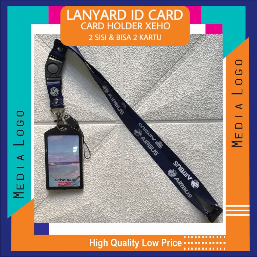 AIRBUS Lanyard ID CARD/Gantungan ID Card (Paket Murah)breakaway