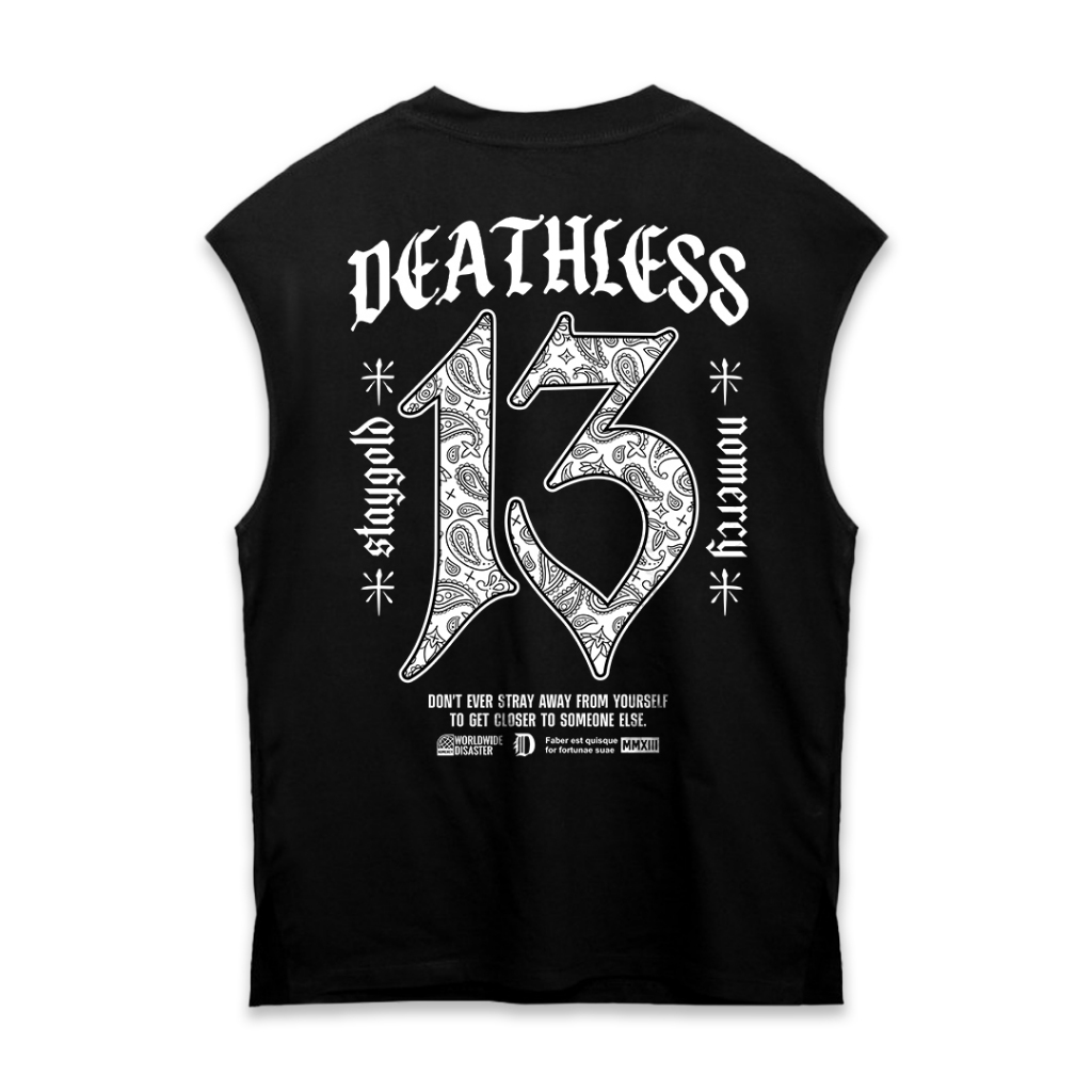 DEATHLESS SINGLET NARCOS Kaos Singlet Pria Motif Seri Kriminal – Baju Tanpa Lengan Kasual | SL NARCO