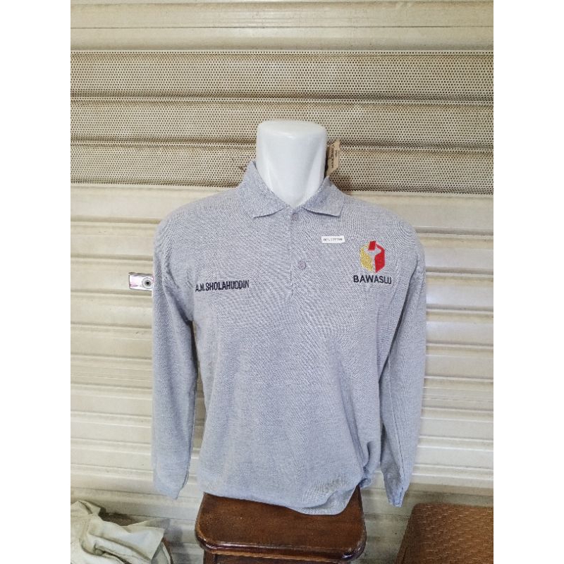 seragam kaos Bawaslu lengan panjang
