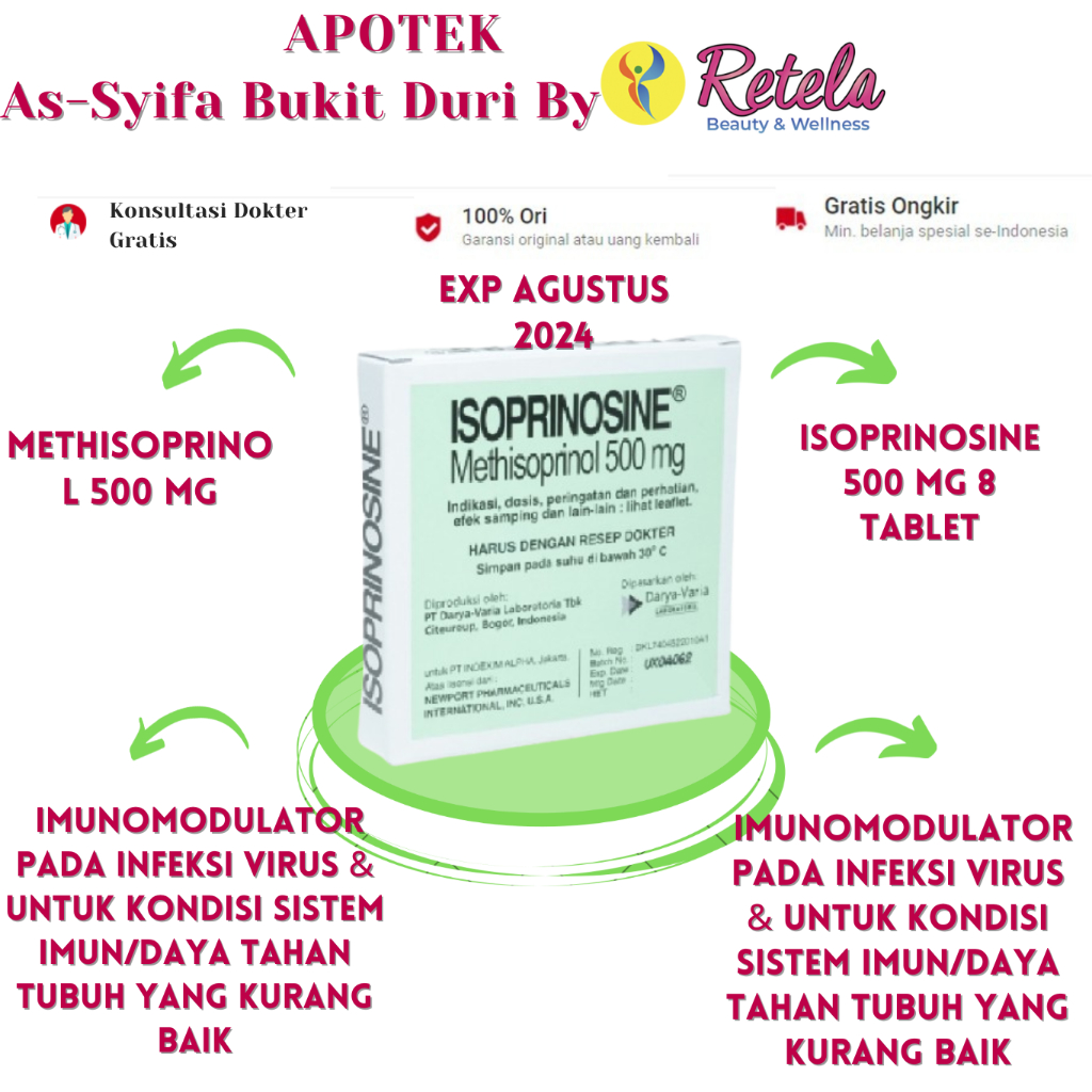 Isoprinosine 500 mg 8 Tablet