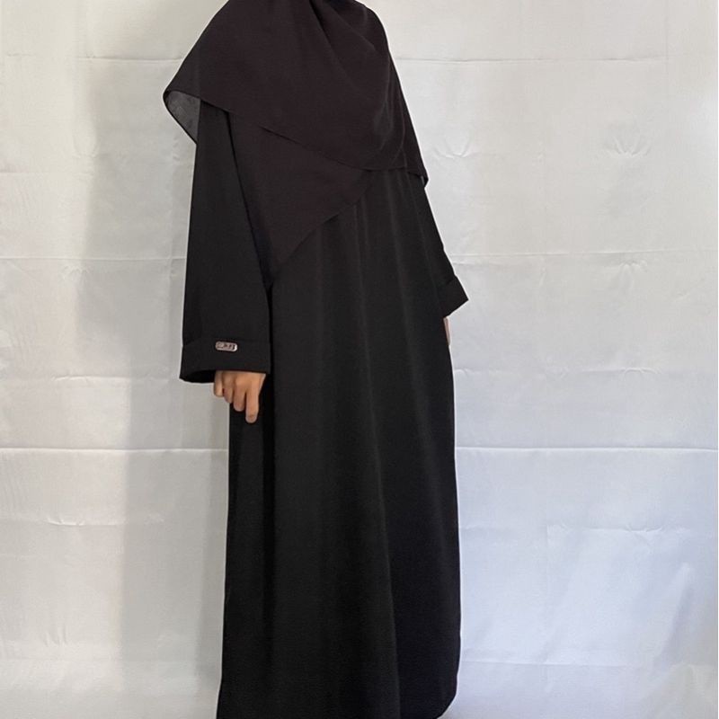 Abaya Turki  / Abaya Syari / Gamis Abaya Polos / Abaya Hitam  - , S M L XL XXL