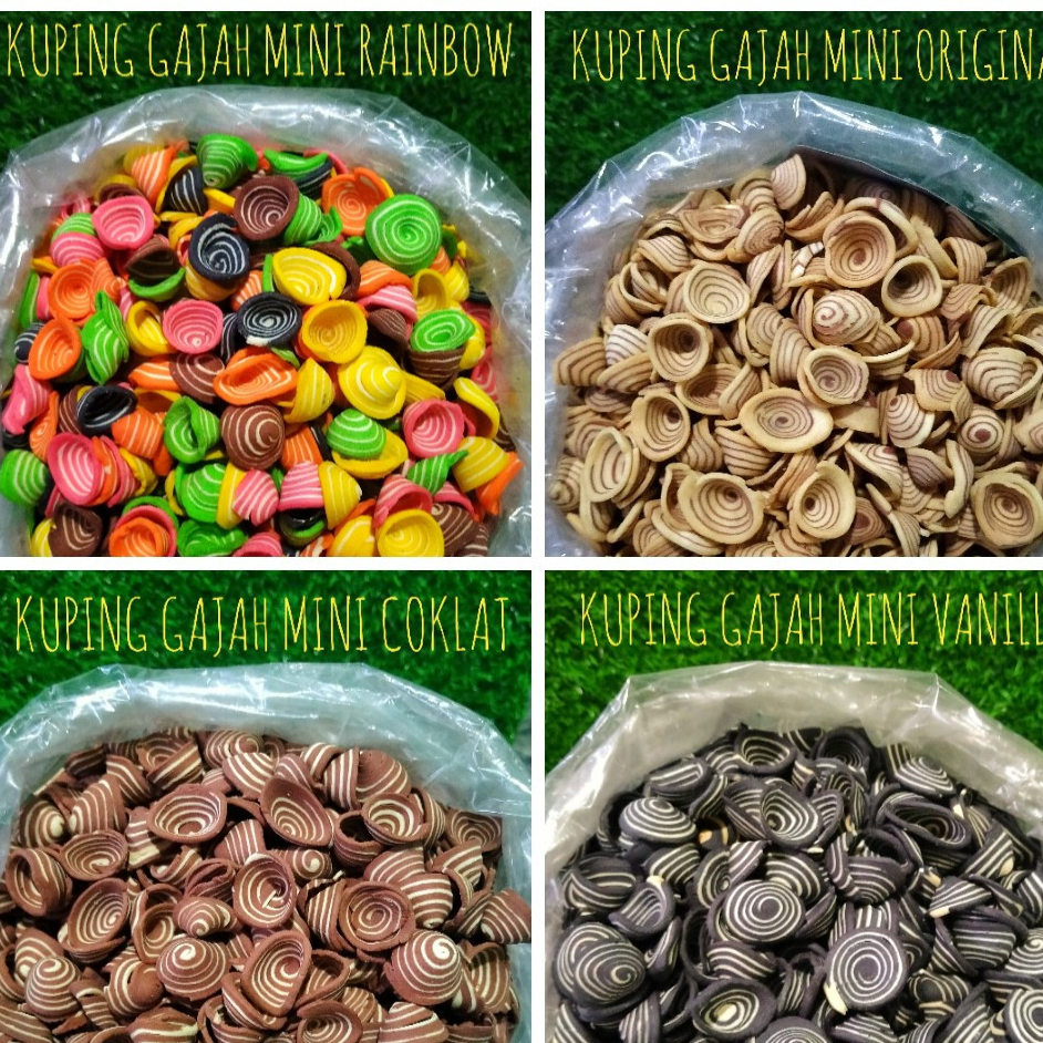 

Kuping gajah contong mini kuping gajah ceper 1 bal 4 kg