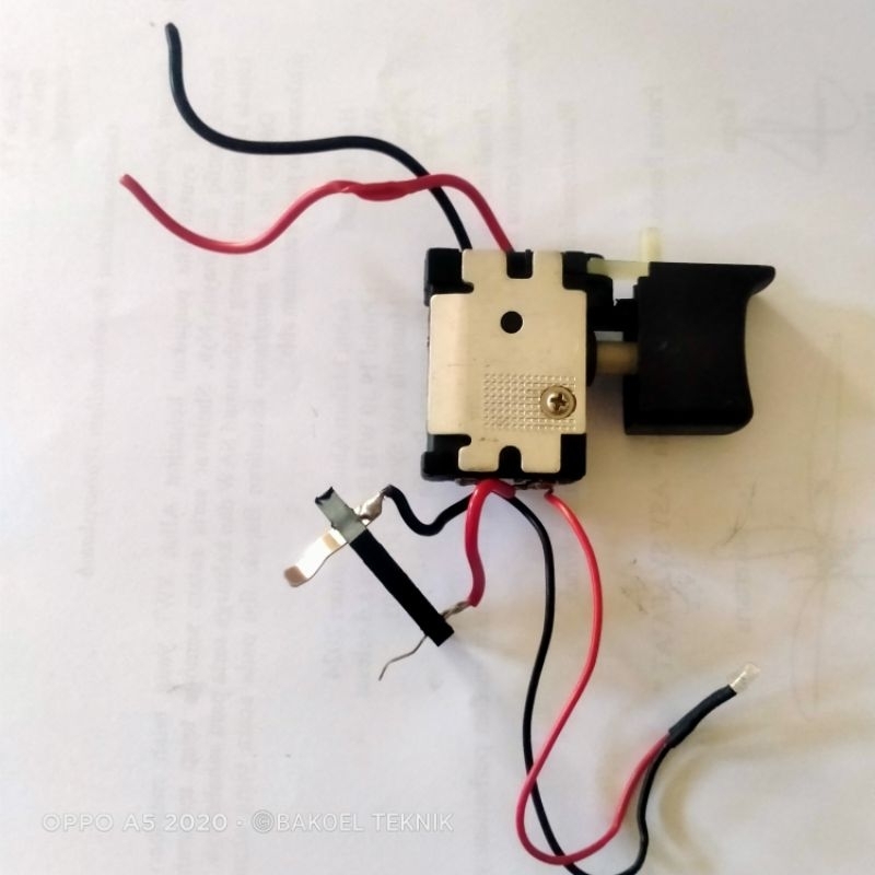 Saklar Switch Mesin Bor Baterai DC Cordless/Sparepart Bor Cordless Drill/Saklar bor Cas