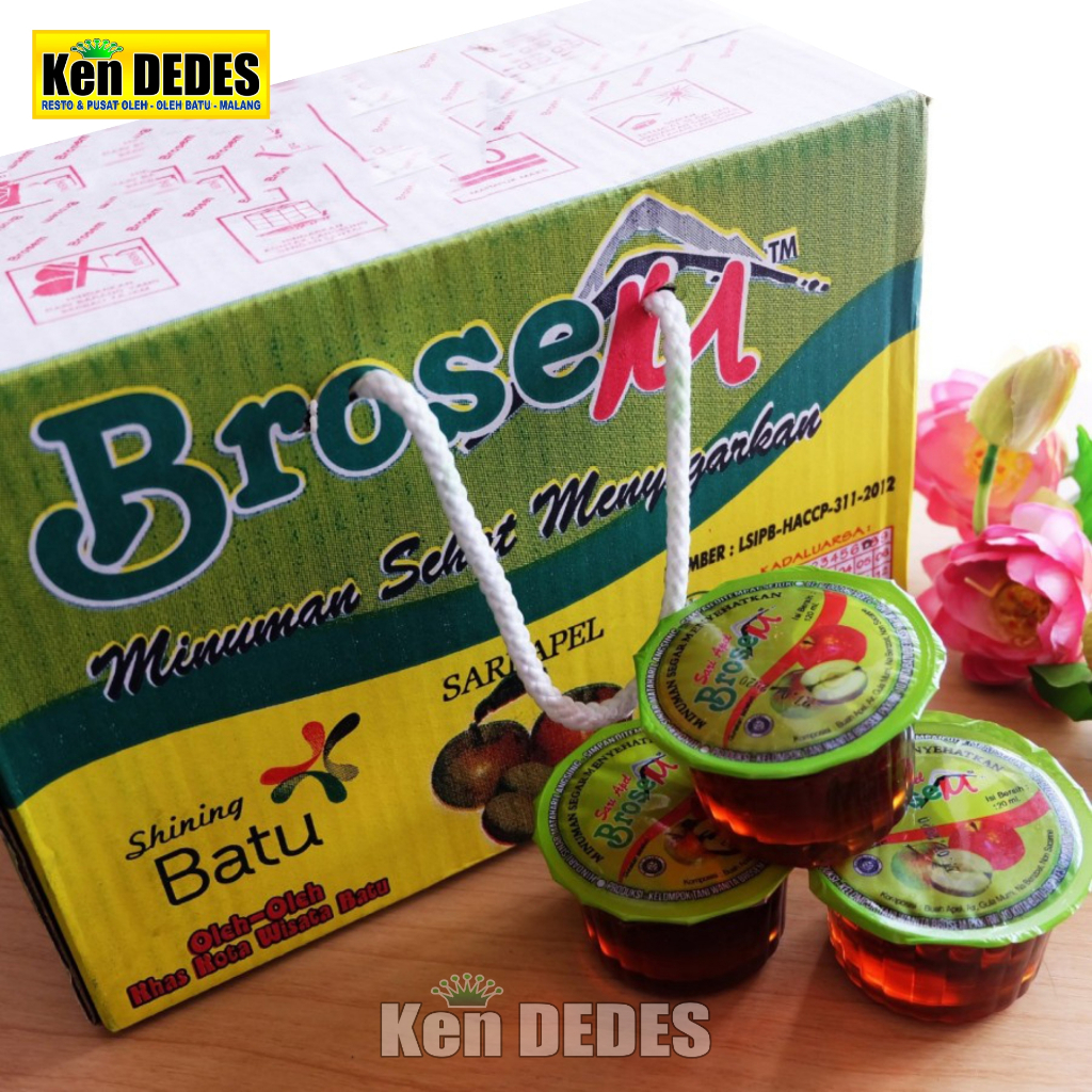 

BROSEM Minuman Sari Apel Khas Batu Malang / Oleh Oleh khas malang Brosem Sari buah apel isi 32