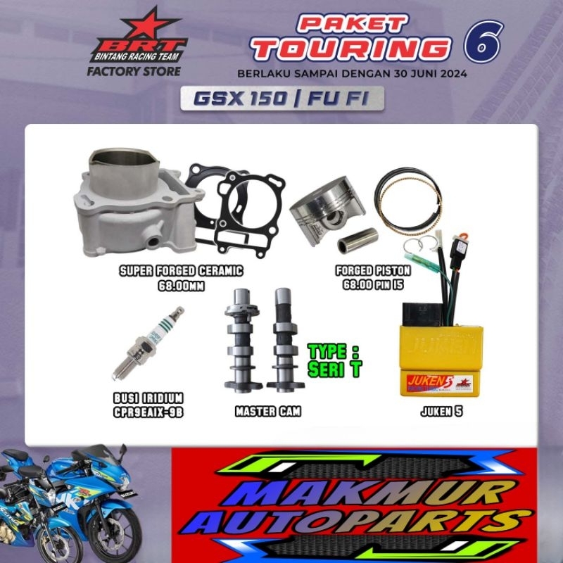 BRT PAKET TOURING 6 GSX 150 FU FI - BINTANG RACING TEAM BRT