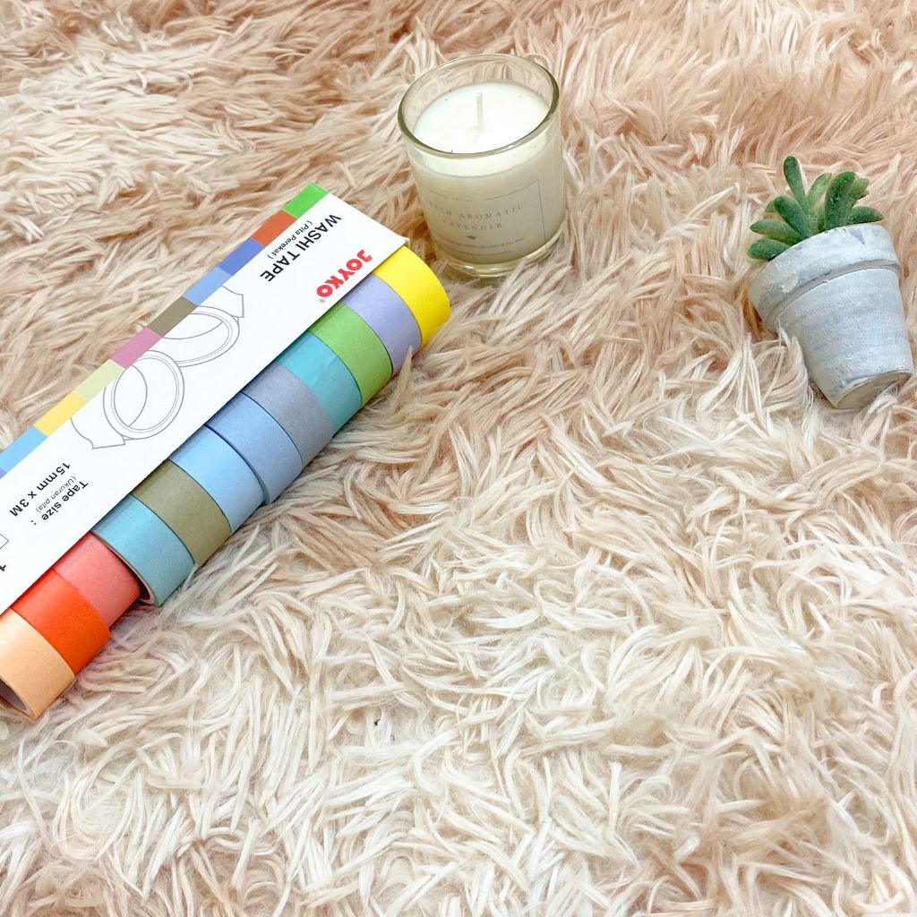 

Paket JOYKO 100% ORI 12 Pcs Pita Perekat / Selotip / Roll Washi Deco Tape Kertas Warna Joyko WT-100 15 mm x 3 M 4.9 Aesthetic Wall Home Decor Grosir