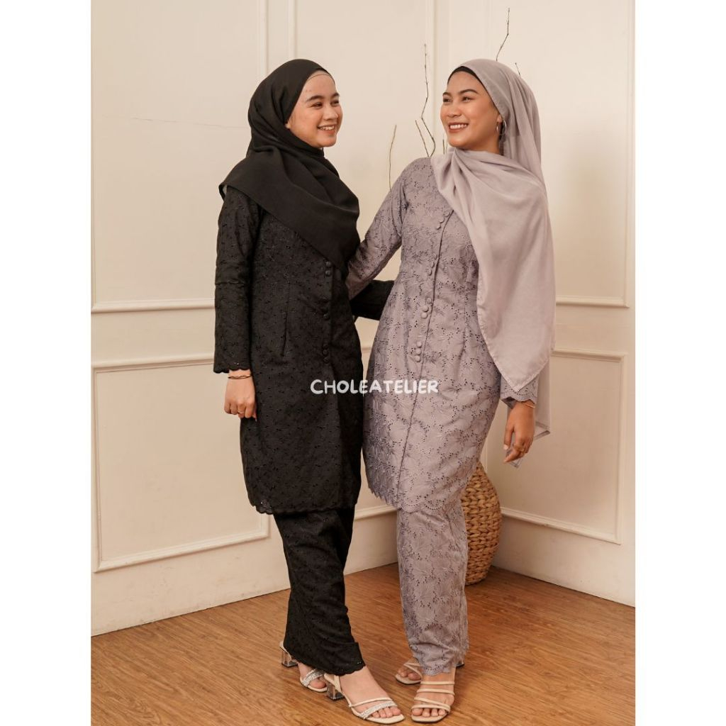 DASHA ONE SET KATUN BORDIR BAJU KURUNG MALAYSIA KEKINIAN SIZE M L XL XXL DRESS KONDANGAN BAJU PESTA 