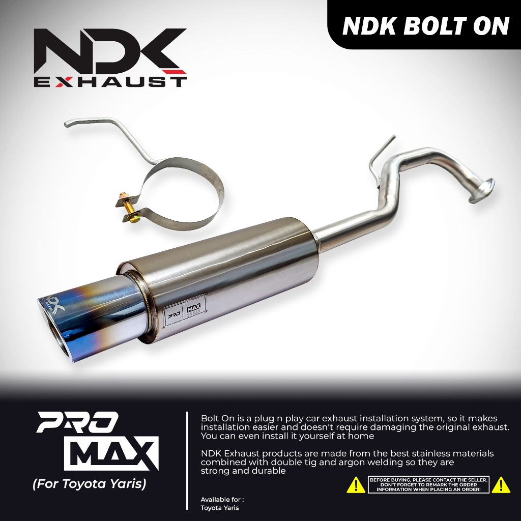 NDK KNALPOT RACING MOBIL YARIS MUFFLER PRO MAX NDK KNALPOT MOBIL SEMUA YARIS RACING MERK NDK EXHAUST