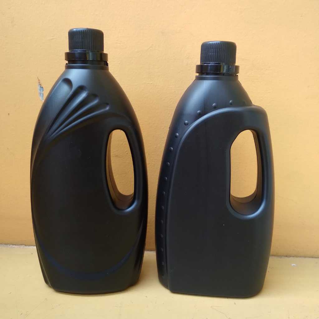 Jerigen Gagang Samping 1 liter Model Kerang Warna Hitam