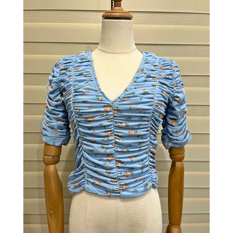 Zara Floral Shirt Atasan Top Duma