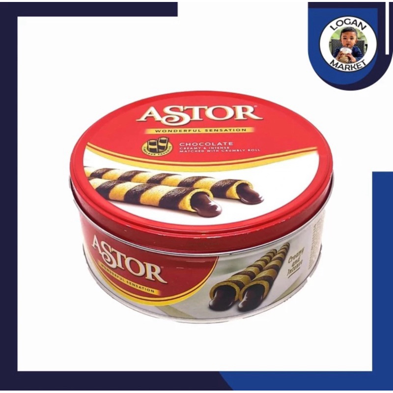 Astor Kaleng Mini Kecil Pendek Chocolate Coklat 156gr 156gram 156 gram