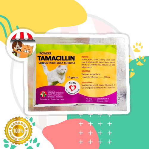 Tamacillin - Obat Tabur Luka Luar Cakaran Borok Koreng Luka Basah Cat