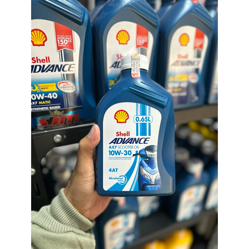 Oli Motor Matic Shell Advance AX7 MATIC 10W-30 650ml  Oli Scoopy Beat Genio