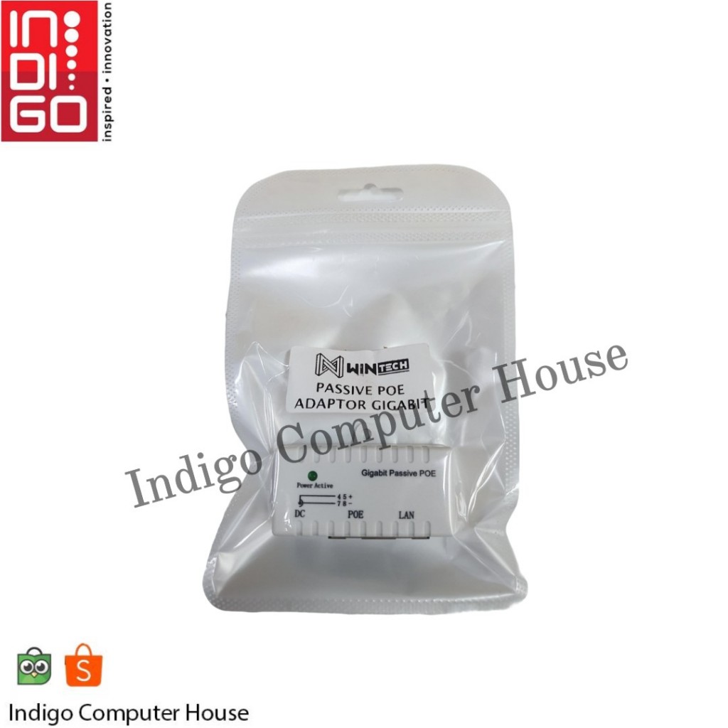 PASSIVE POE ADAPTOR GIGABIT / INJEKTOR POE PAI GIGABIT