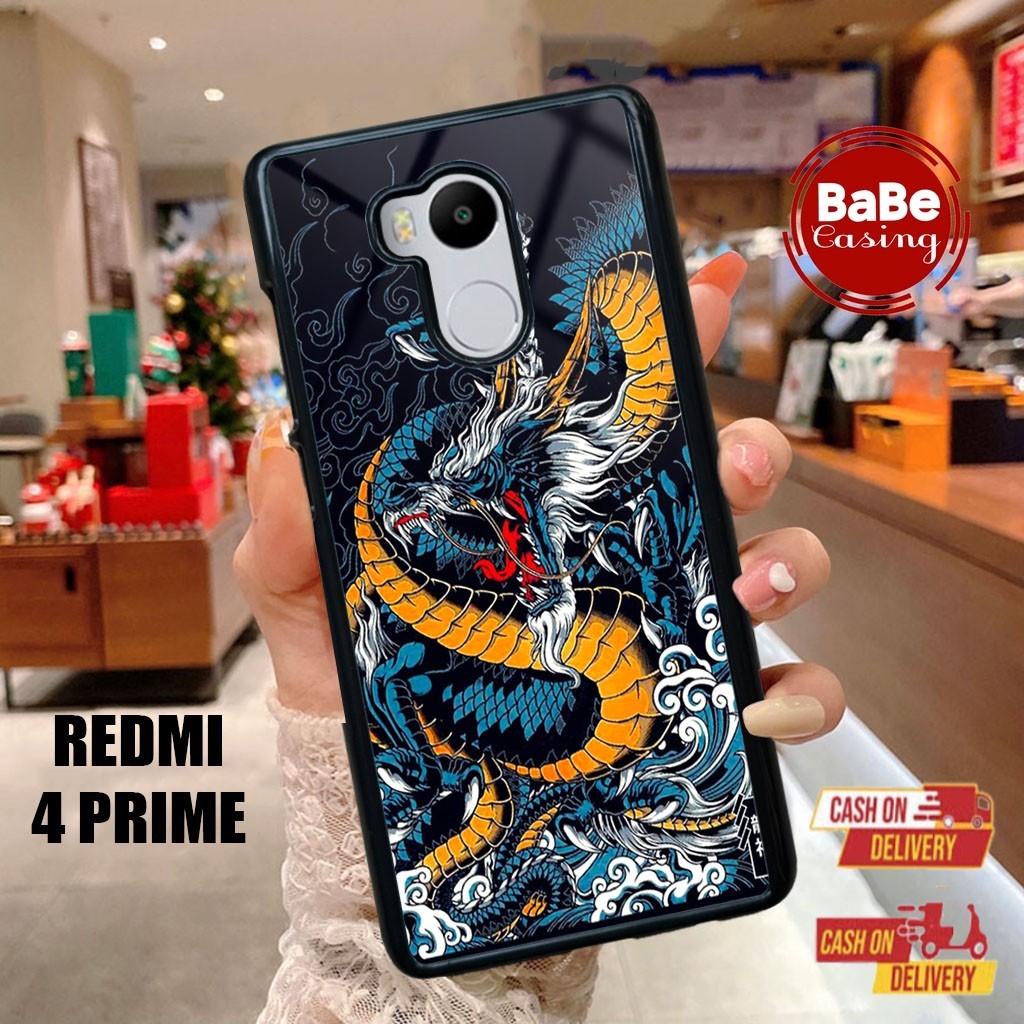 Case Redmi 4 Prime Terlaris Motif Dragon Casing Redmi 4 Prime Bahan Hardcase Softcase Premium Glosy 
