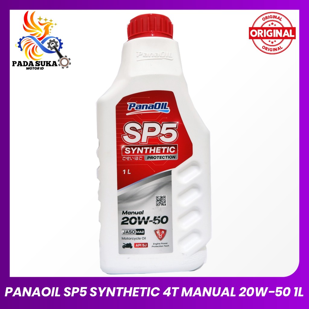 Panaoil SP5 20W-50 Synthetic Manual - Oli Motor Manual 1L