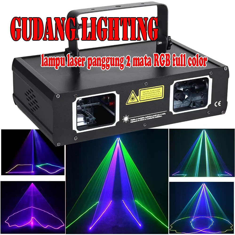 LASER SHOW PANGGUNG 2MATA RGB full color