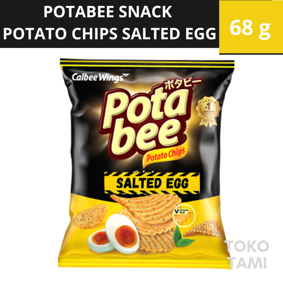 

Potabee Snack Potato Chips Salted Egg Kripik Kentang 68g