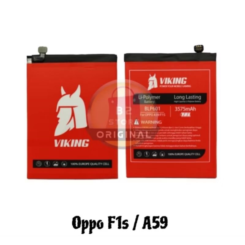 Baterai / Battery double power viking Oppo f1s / A59  BLP601 Original