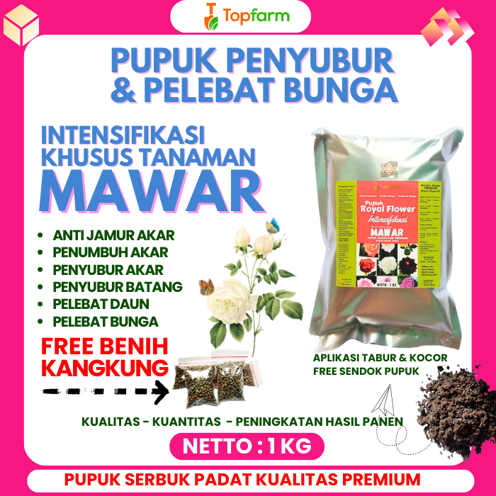 Pupuk Khusus Untuk Bunga Mawar / Pupuk Khusus Bunga Mawar / Pupuk Khusus Akar Bunga Mawar / Pupuk Kh