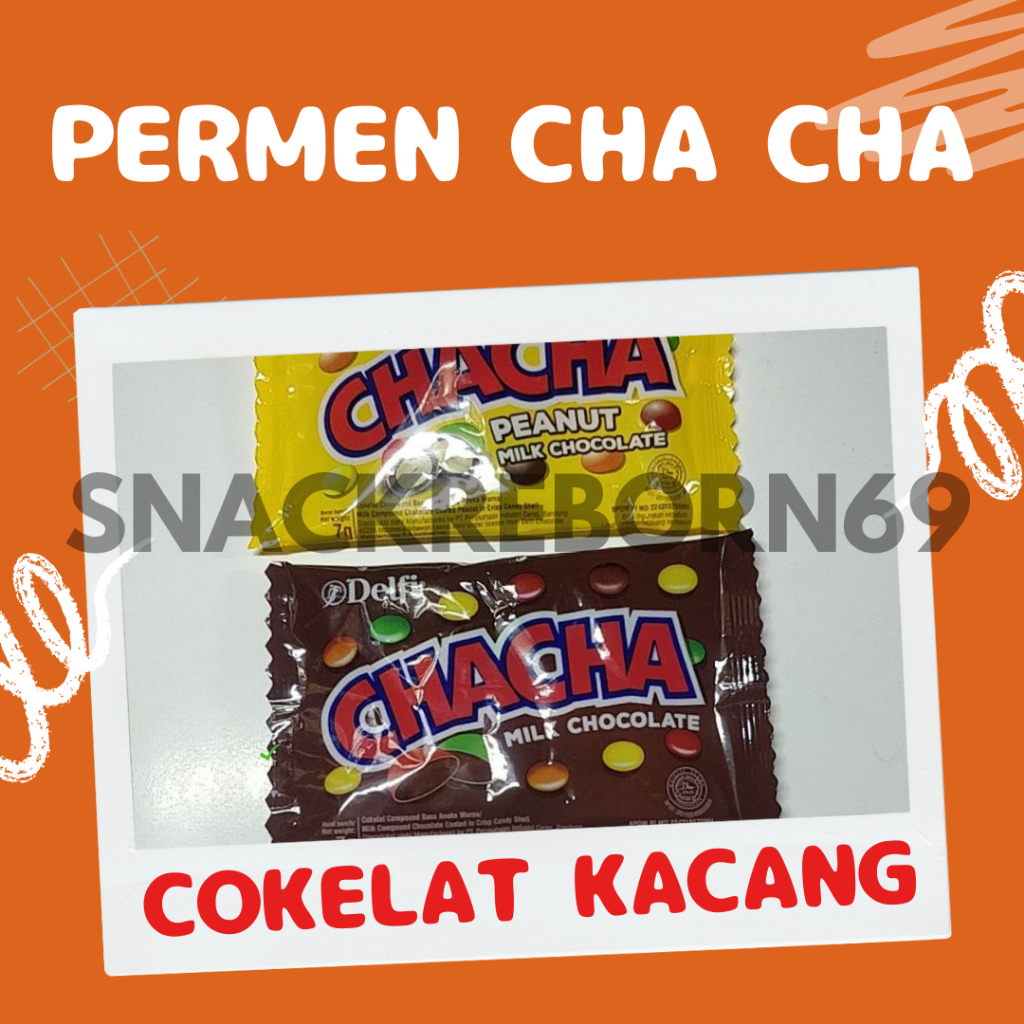 

Cha Cha Permen Cokelat Kacang Renceng 5 gram Isi 10 Pcs