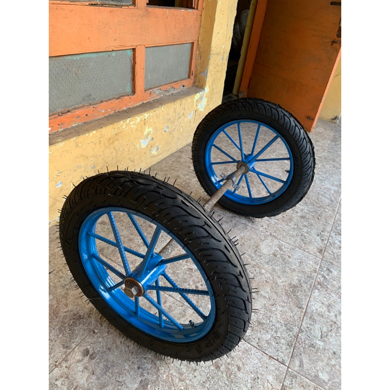 RODA GEROBAK UKURAN RING 14 BAN BARU