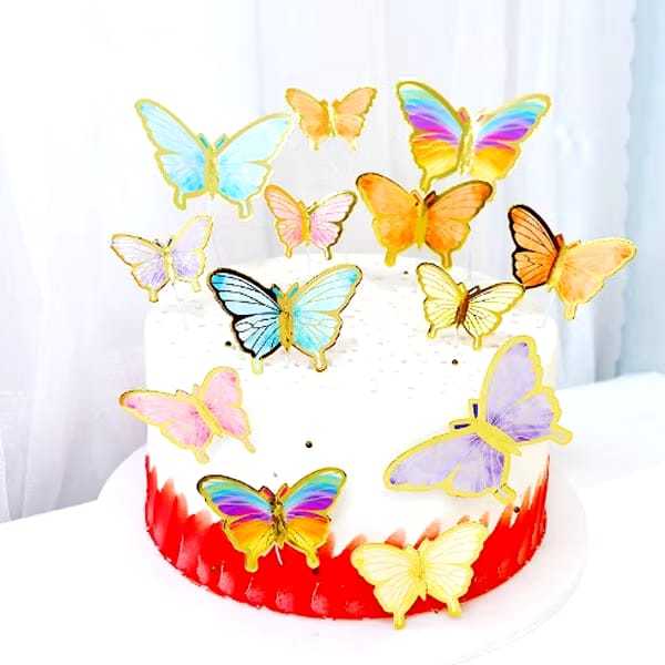 

(Ready stock) Cake Topper kupu set dekorasi hiasan kue