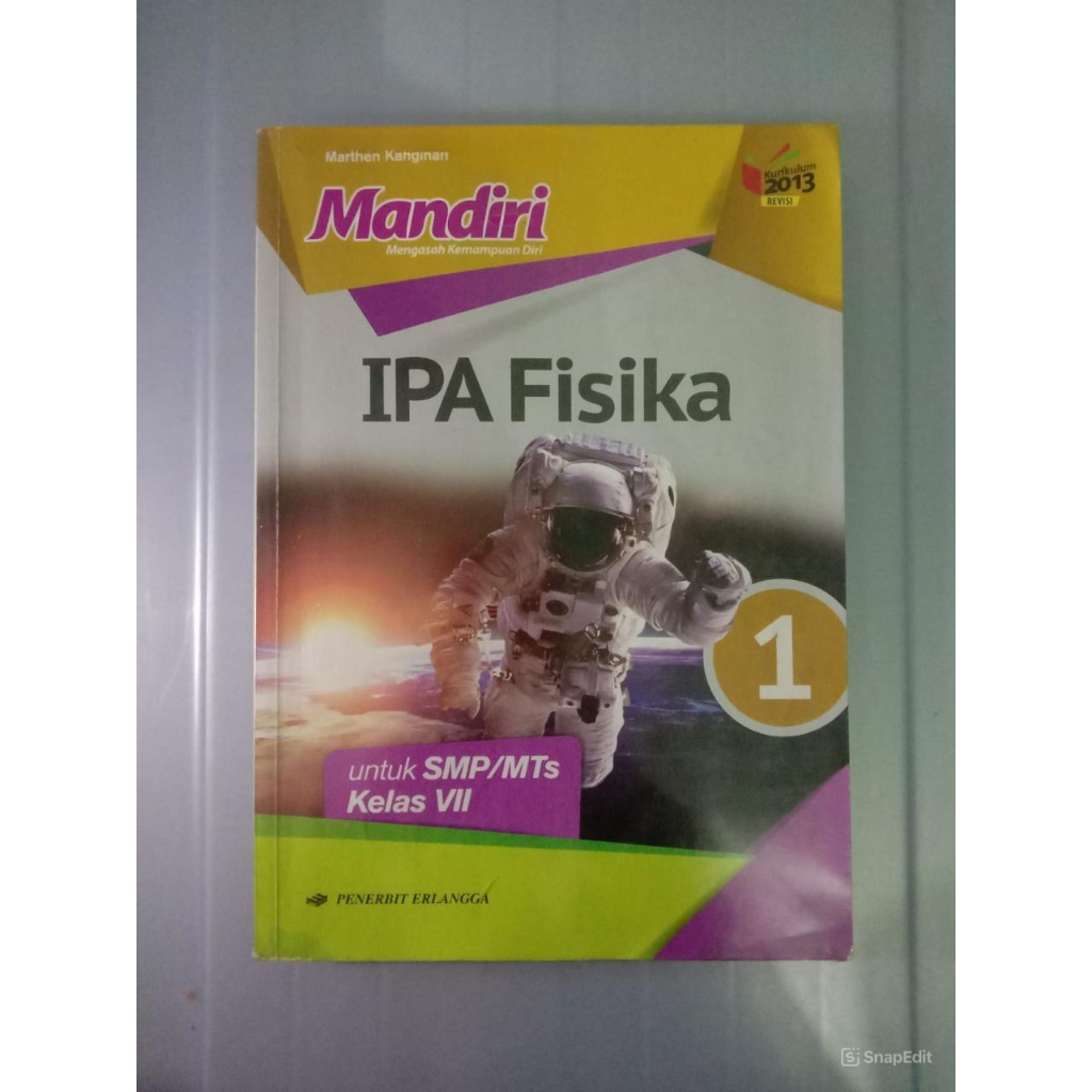 

Buku Mandiri IPA Fisika SMP Kelas VII Erlangga - Kurikulum 2013 - Buku Bekas