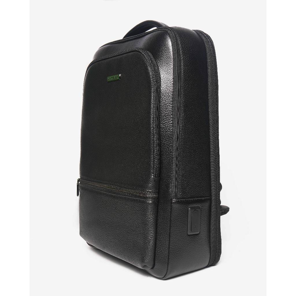 BUCCHERI Tas Ransel Pria Kulit Mayod Black - BB1011