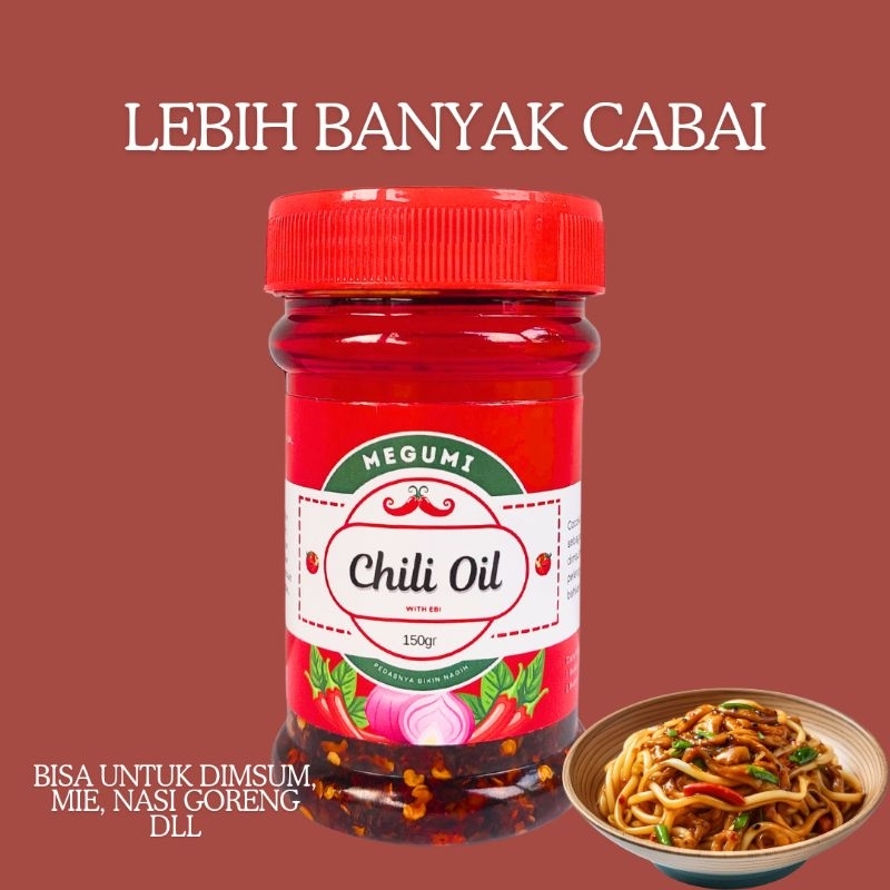 

Chili Oil Premium / Sambal Dimsum Pedas Gurih / Minyak Cabai