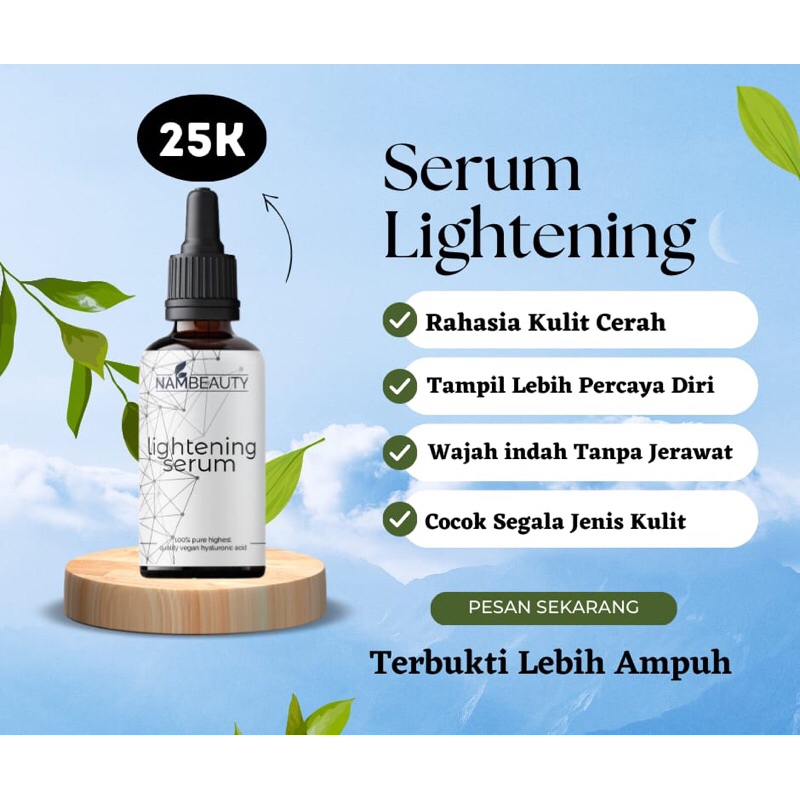 OBAT SERUM PENCERAH WAJAH NAM LIGHTENING OBAT Perawatan pemutih muka kusam pria dan obat perawatan w