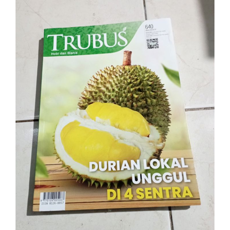 ( OBRAL ) BUKU BUDIDAYA PERTANIAN // PERKEBUNAN // DURIAN LOKAL UNGGUL DI 4 SENTRA // TRUBUS // ORIGINAL