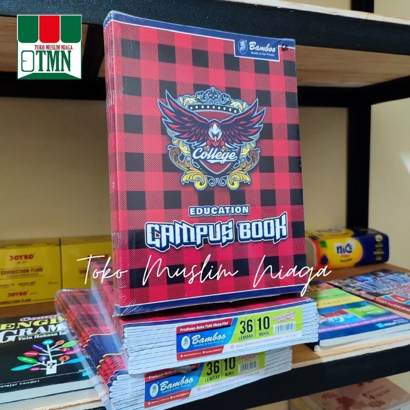 

Buku Tulis Panjang Boxy Campus Bamboo 36 Lembar Isi 10 Buku Sekolah Campus Boxy 24,5 cm x 18 cm