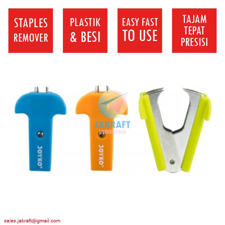 

DISKON AKHIR BULAN 1 Pcs Pencabut Stapler Staples Staple Hekter Remover JOYKO SR51 Mudah Cepat Tepat