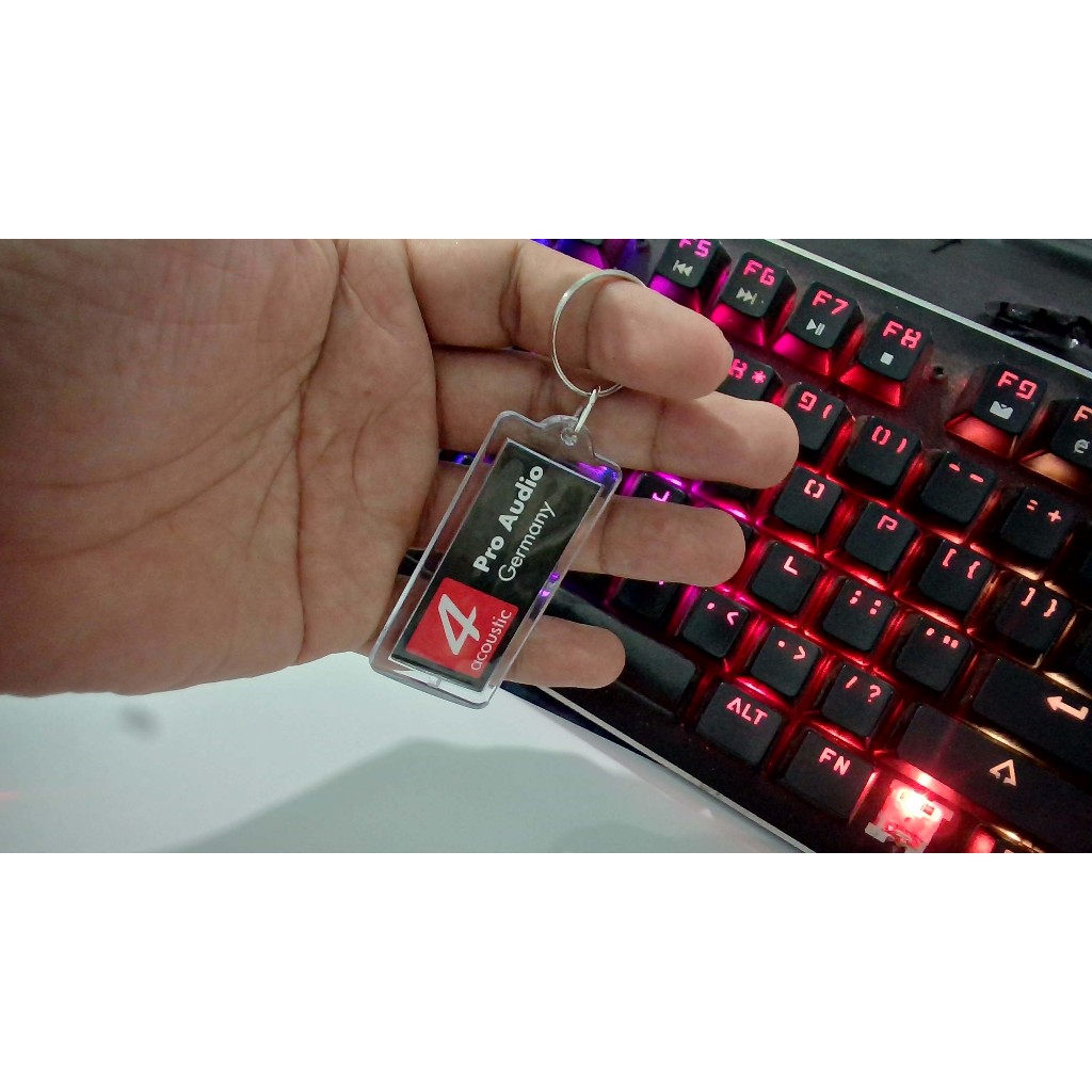 GANTUNGAN KUNCI LOGO 4 ACOUSTIC GANTUNGAN KUNCI MERK LOGO AUDIO 4 ACOUSTIC