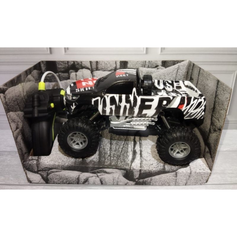 PROMO TERBARU 535 mainan anak mobil remote control RC jeep pick up rock crawler grafiti